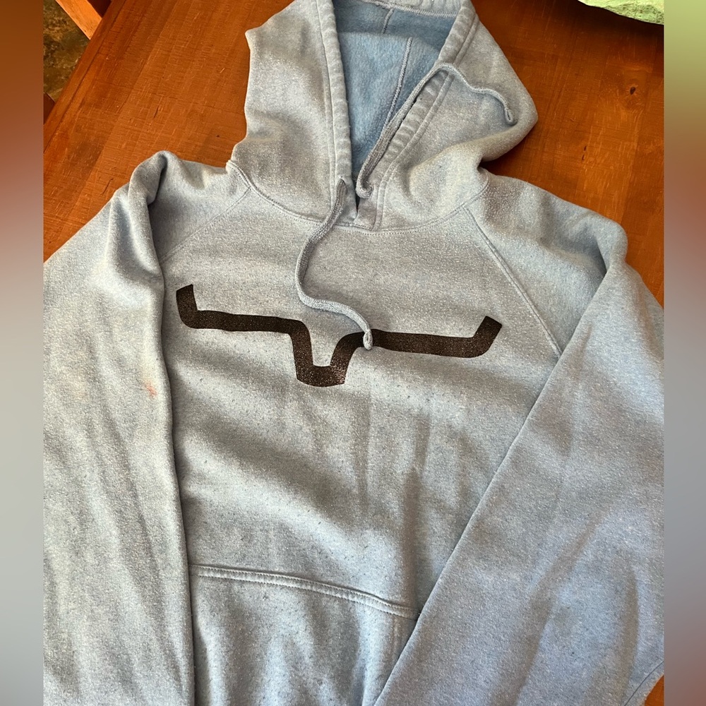 Women’s Light Blue Kimes Ranch Hoodie w/ Black Sparkle Logo